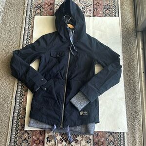 Orage Prime Womens Waterproof Black Hooded Jacket Size XS